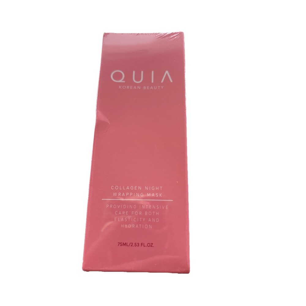 Quia Collagen Night Wrapping Mask Korean Beauty Glass Skin 2.53 fl oz SEALED NEW